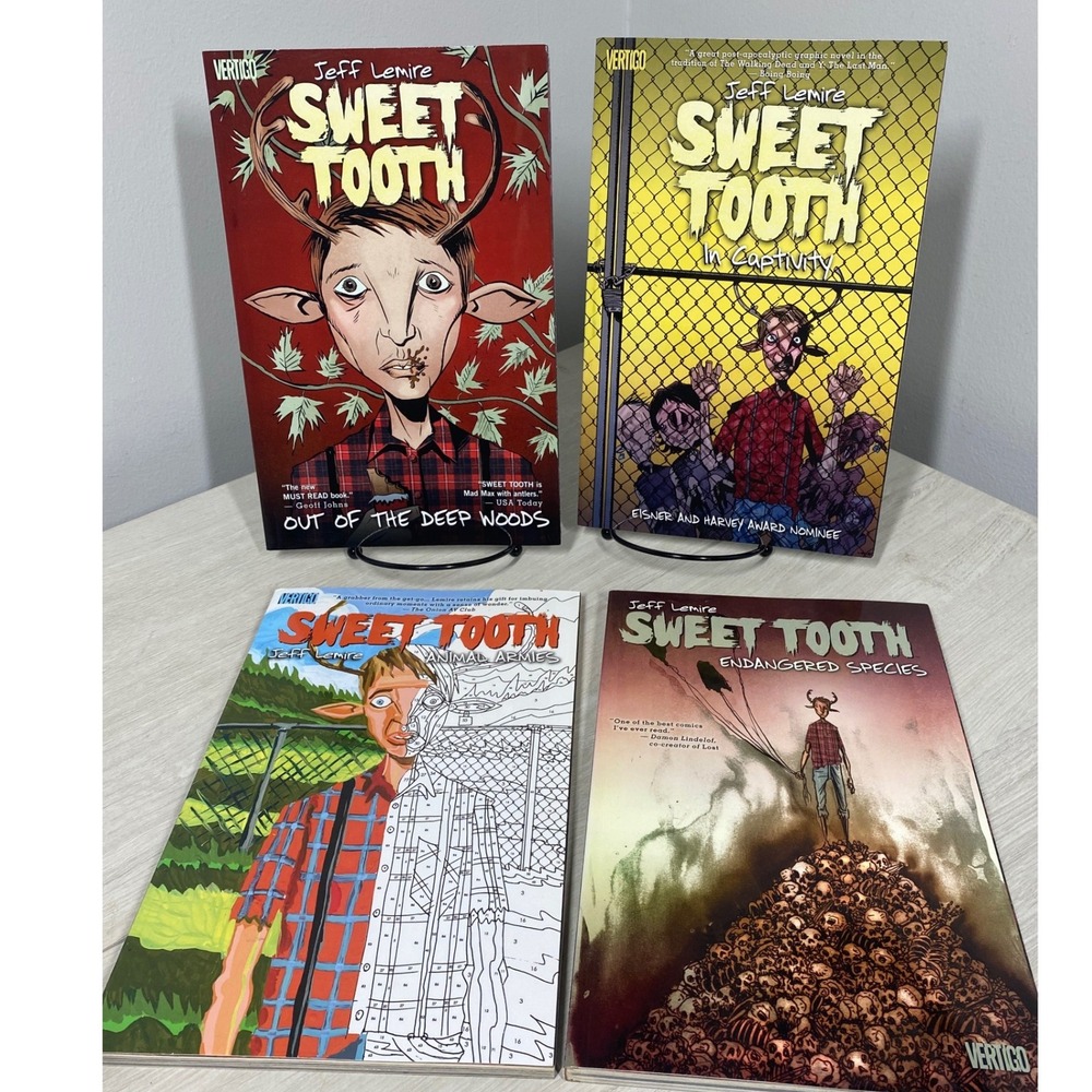 Sweet Tooth Vol 1-4 Graphic Novel Lot Jeff Lemire Vertigo DC Comics Paperback